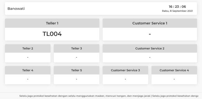 Bank Queue Management Screenshot 2