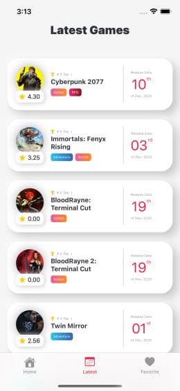 Brick Game List App Screenshot 4